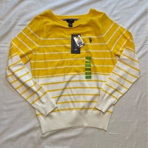 U.S. Polo Assn. yellow sweater